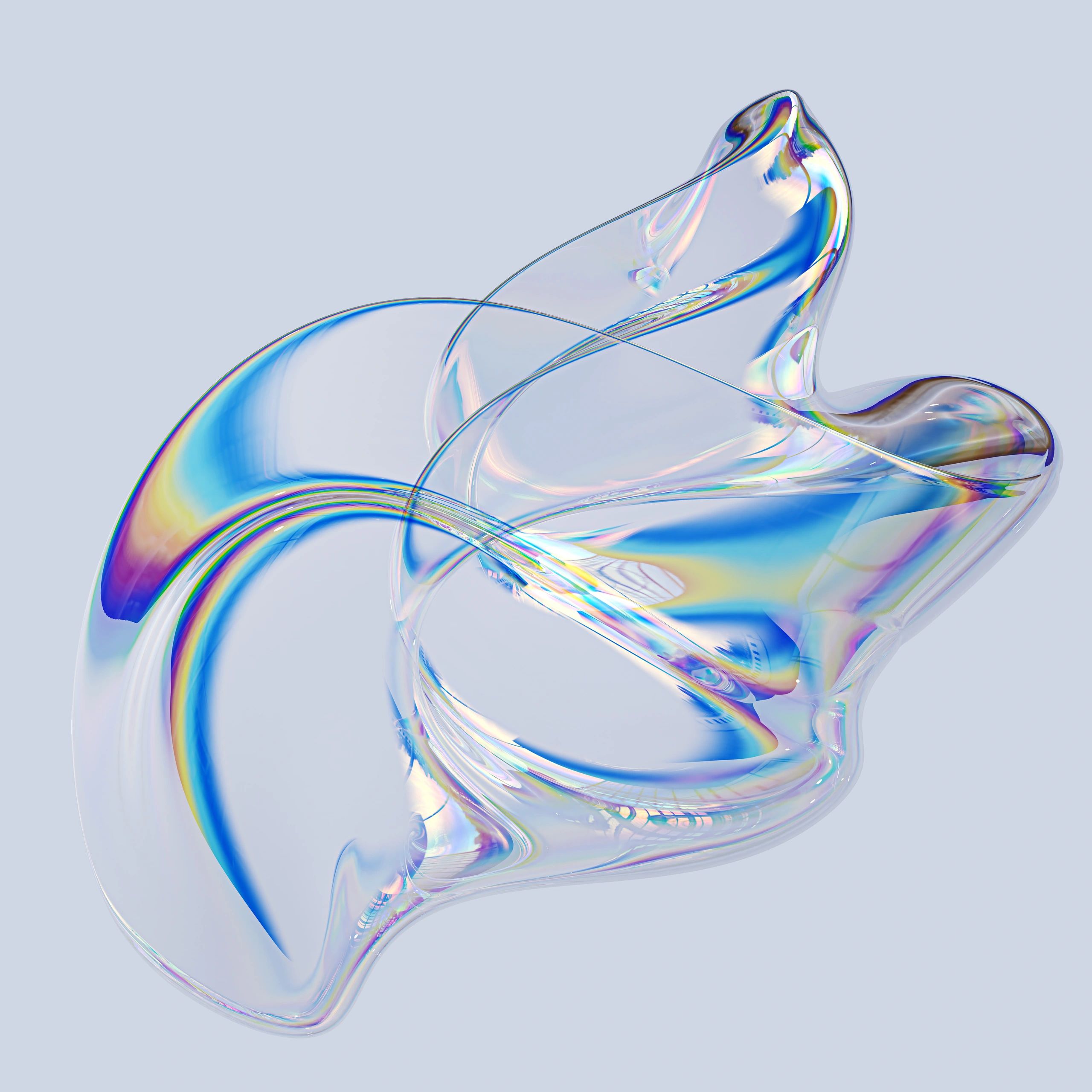 Colorful holographic fluid abstract form